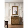 James Martin Vanities Bristol 36in Single Vanity, Saddle Brown w/ 3 CM Carrara Marble Top 157-V36-SBR-3CAR